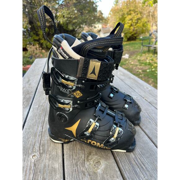 Atomic Hawx Prime 100 Ski Boots Women's 23-23.5 size 4.5-5 downhill hotronics - Picture 1 of 8